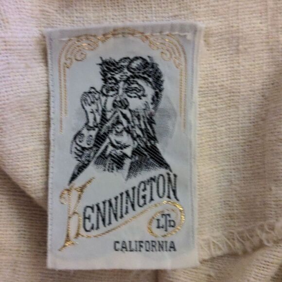 Kennington 70s vintage cream top with embroidered details - Picture 3 of 7